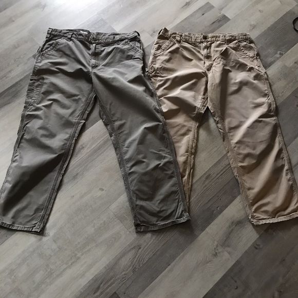 Carhartt Dungaree Men’s Pants Lot Of 2 Pair Waist 40” - Picture 1 of 12